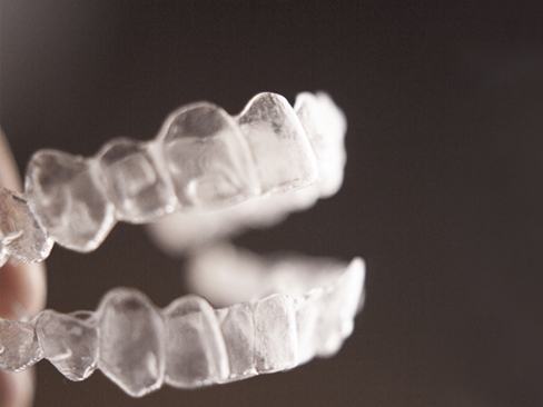 Set of Invisalign aligners