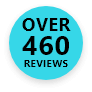 Over 460 Reviews stamp