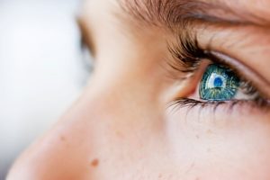 Close-up of woman’s left eye