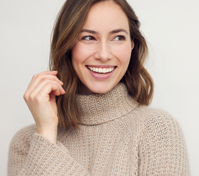 Woman smiling